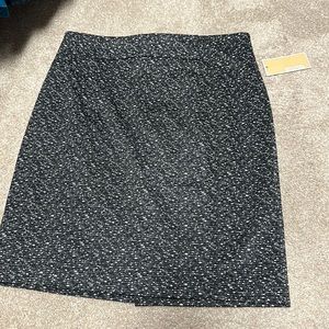 Michael Kors Black patterned skirt, size M. NWT.